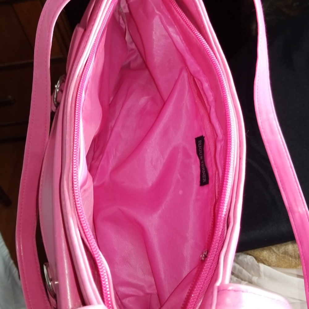 Bijoux Terner pink purse 14x3x8 - Picture 5 of 8